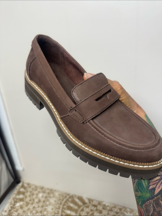 Toms Shoes - Toms Brown Lug Sole Penny Loafer